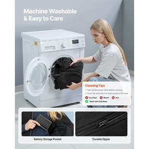 Women's Lightweight <b>Rechargeable</b> 16000 MAh Battery Pack Electric <b>Heating</b> Vest 6 <b>Heating</b> Zones 3 Levels for Outdoor Winter - Product Image 5