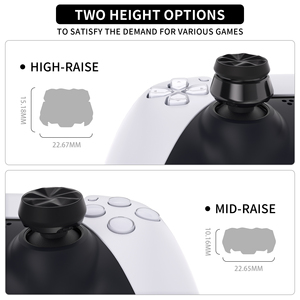 PlayVital Thumbs <span class=keywords><strong>Pro</strong></span> Thumbstick Extender Joystick Grip Covers para <span class=keywords><strong>Dualsense</strong></span> PS5 Playstation <span class=keywords><strong>5</strong></span> Controller - Product Image 6