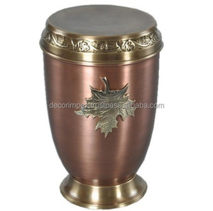 Urna para adultos de diseñador hecha a mano de calidad superior, suministros funerarios de Metal al por mayor con estilo clásico, urnas de cremación Industrial - Product Image 1