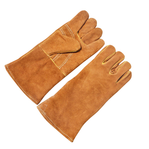 Gants en cuir de haute qualité, gants de sécurité pour le travail, fournisseur d'usine au Pakistan, gants de soudage industriels fabriqués au Pakistan - Product Image 3