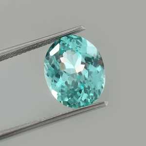 Saphir bleu naturel taille ovale 20 carats, pierre précieuse non montée certifiée par un tiers du Rajasthan pour la fabrication de bijoux par Zubeda Gems - Product Image 4