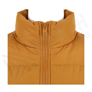 Hooded Quilted Waterproof <b>Bubble</b> Jacket Black Full Sleeve Winter Windproof Cotton Shell Knitted Fabric Polyester Filling Stand - Product Image 4