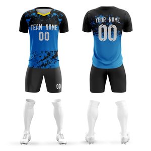 Uniformes de Fútbol Personalizados con Nombre de Equipo, 100% Poliéster, Cuero OXLO, para Hombres Adultos, Servicio OEM/ODM, Fabricación al por Mayor - Product Image 4