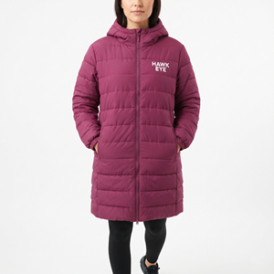 Manteau d'hiver long matelassé léger à capuche pour femme, doudoune mi-longue chaude et élégante, vêtement d'extérieur tendance - Product Image 5