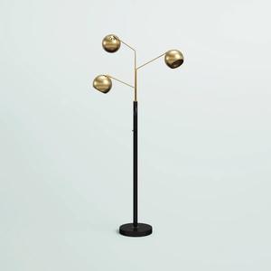 Lampe de sol d'angle minimaliste haute avec LED blanc chaud pour chambre à coucher de petite taille - Product Image 1