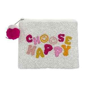 Monedero con cuentas para el día del partido, estrellas blancas y doradas, cierre de cremallera, mini, hecho a mano, unisex, informal - Product Image 5