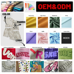 Conjunto de dos piezas con logotipo personalizado OEM, lavado ácido, bordes sin rematar, 100% algodón, estilo vintage, pantalones cortos y camiseta para hombre - Product Image 4