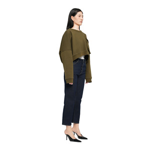Sudadera con Capucha Extra Grande de Nuevo Diseño para Mujer, 100% Algodón, Forro Polar Térmico, Bordada, Sudadera de Invierno - Product Image 4