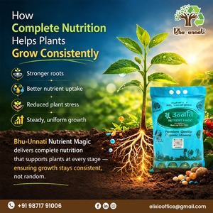 Organic Manure Granules Controlled Release 100% Purity 30-50% Yield | Bhu-Unnati Nutrient Magic <b>Soil</b> Conditioner Fertilizer - Product Image 5