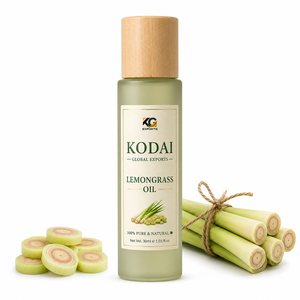 Aceite Esencial de Limoncillo de Tamil Nadu 100% Puro y Natural de Primera Calidad, Destilado al Vapor, para Aromaterapia y Cuidado Facial, Kodai Global Export - Product Image 1