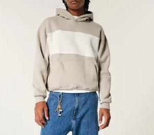 Sudadera con capucha de bloques de color para hombre – Sudadera informal estilo streetwear con bolsillo canguro - Product Image 5
