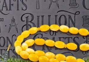 Handmade Resin Prayer Beads 33 Yellow Oval Beads Misbaha Islamic Tasbih Muslim Rosary Dhikr Zikr <b>Religious</b> Gift - Product Image 2