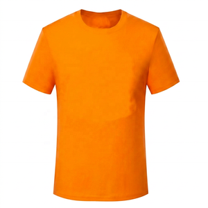 T-shirt décontracté pour homme, manches courtes, col rond, coupe classique, couleur unie, tissu tricoté - Product Image 6