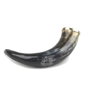 Corne à boire naturelle avec support, corne à boire de qualité supérieure, corne Viking, personnalisation du logo disponible, Agate - Product Image 1