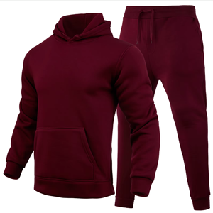 Chándal deportivo con capucha y cremallera para hombre, para entrenamiento, gimnasio, correr, fitness, ropa deportiva ligera y elástica. - Product Image 1