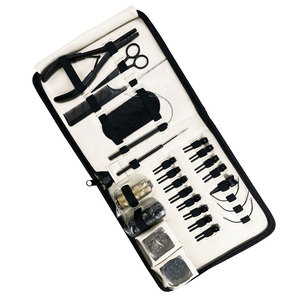 Professional High Quality Stainless Steel Hair Extension <b>Tools</b> <b>Kit</b> 2 Hole Crimping Plier 12pcs Clips Parting <b>Tool</b> <b>Mini</b> - Product Image 3