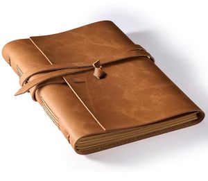 Vintage Aura Leather <b>Writing</b> <b>Journal</b> - Product Image 1