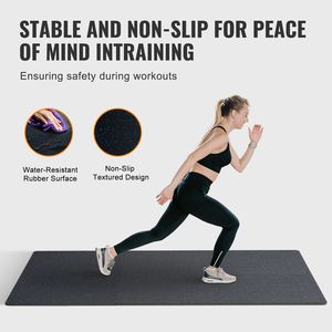 25 Piastrelle per Pavimento da Palestra, Spessore 0,56 Pollici, Tappetini per Allenamento 63,5 x 63,5 cm, Copertura 9,5 m², Superficie in Gomma EVA con Materiale EPDM da 15 mm - Product Image 5