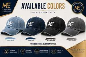Gorra de Béisbol de Mezclilla Elegante y Moderna, 6 Paneles, Ajustable con Hebilla Metálica, Unisex, Casual, 100% Algodón, con Pedrería, Talla Única - Product Image 3