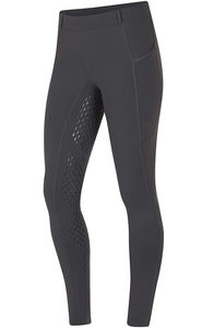 Soft Touch Equestrian Pants For Women With <b>Knee</b> Grip Women Performance Riding <b>Tights</b> With Wide Waistband - Product Image 2