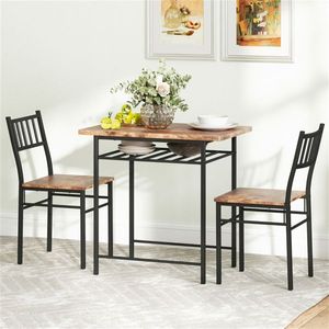 Set da Pranzo Elegante: Collezione di Tavoli e Sedie per Pasti Confortevoli - Product Image 4