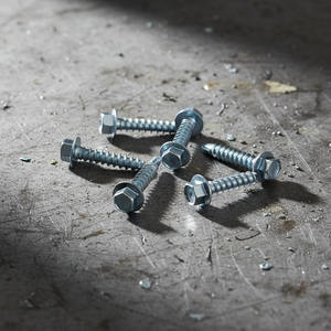 Heavy Duty Carbon Steel Zinc Plated Roofing Construction Fasteners-Self Drilling TEK Point Hex Drive <b>Screws</b> Coarse Thread Class - Product Image 1