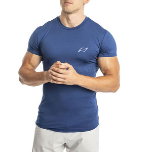 T-shirts de sport pour hommes, coupe classique, écologiques, séchage rapide, respirants, en Spandex/Polyester, confortables, imprimés, en promotion pour l'été - Product Image 2
