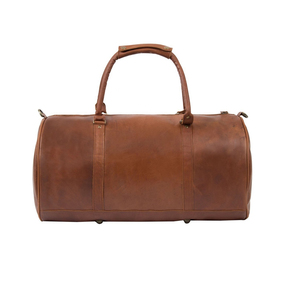 Leather Design Men Leather <b>Duffel</b> <b>Bag</b> Outdoor Travel Sports <b>Bag</b> With Large Storage Capacity And Durable - Product Image 2