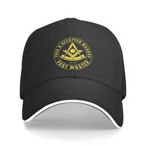 Gorra de Béisbol Past Master Blue Lodge, Gorra de Algodón Ajustable de los Francmasones Libres y Aceptados, Múltiples Colores, OEM - Product Image 3