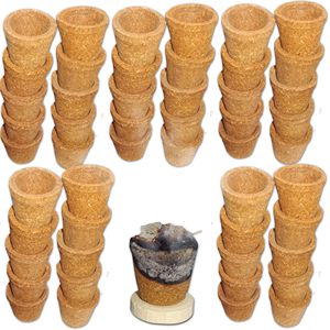 Wholesale Empty <b>Sambrani</b> Planter Eco Friendly Organic Cow Dung Dhoop Raw Ready to Fill Charcoal Free Havan Planter - Product Image 1