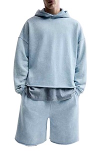 Hombres 100% algodón de gran tamaño Drop Shoulder Boxy Hoodie Streetwear Pullover Hoodies para hombres Fabricantes de ropa - Product Image 5