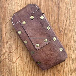 เคสโทรศัพท์มือถือหนังคาวบอยตะวันตกแบบห่วงเข็มขัดหนังวัวหนังแท้แบบสั่งทำหรูหรา - Product Image 5