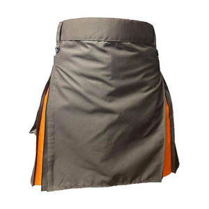 กระโปรงกิ๊ลท์ทำงานแบบพันรอบตัว ผ้าผสมไฮแลนด์ แต่งกระเป๋าคาร์โก้ สายหนังสไตล์สก็อต สำหรับผู้หญิง ปี 2026 ขายส่ง - Product Image 1