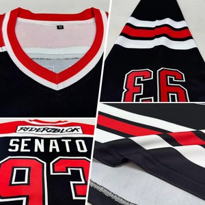 Ropa Deportiva Ligera de Hockey sobre Hielo en Color Liso, Camisetas de Hockey Personalizadas OEM en Sarga Bordada, Uniformes de Hockey Sublimados para Equipos - Product Image 4