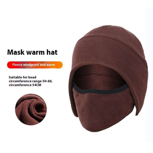 Bonnet d'hiver en polaire avec cache-oreilles, chaud et isolant, coupe-vent, pour homme et femme, avec protection du cou, idéal pour les activités extérieures par temps froid - Product Image 3