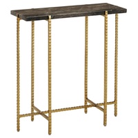 Table d'appoint en aluminium au design tendance et minimaliste, idéale pour les maisons urbaines et les thèmes de décoration de style industriel