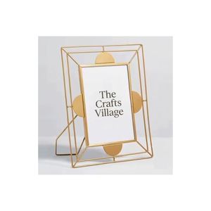 Modern Contemporary <b>Square</b> Metal Photo <b>Frame</b> with Sleek Stylish Design Eco-Friendly & Durable for Home Decoration - Product Image 1