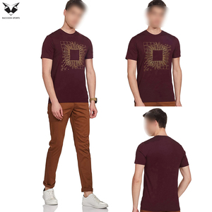 T-shirts en coton tricoté 100 % pour hommes, de haute qualité, lavables en machine, style tendance, disponibles en différentes couleurs, très demandés. - Product Image 5