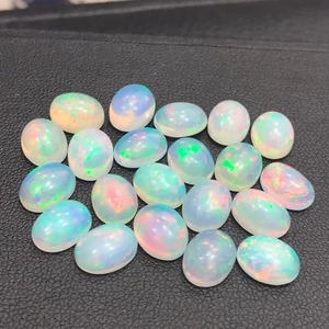 Opale naturelle cabochon taille ovale, pierre précieuse non montée pour la fabrication de bijoux, pierre opalescente polie, opale de feu Welo 5x7mm 1583 carats, vente en gros - Product Image 6