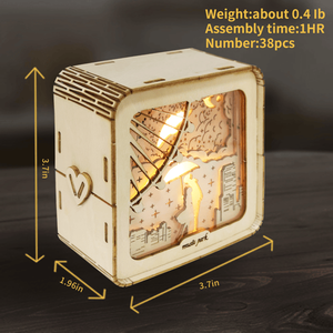 Puzzle 3D in Legno Modello 'Love' con Luce Notturna, Decorazioni da Scrivania per Età 14+, Regali di Compleanno e Natale per Donne - Product Image 5