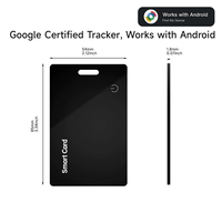 Localizador GPS con Logotipo Personalizado MFi para Dispositivos Apple y Google Find My, iOS y Android, para Personas Mayores, Carteras, Equipaje, en Formato de Tarjeta de Plástico Resistente