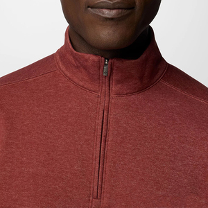 High Quality Custom Logo 1/4 Quarter Zip up Sweatshirt 350 Gsm 100% Cotton Half Zip Hoodie for Men Half Zip Sweatshirt - Product Image 6