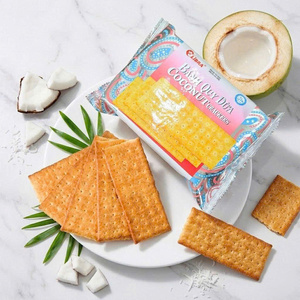 Deliciosas Galletas de Coco Dulces Rectangulares 160g, Bocadillo Crujiente Redondo, Estándar de Exportación - Product Image 1