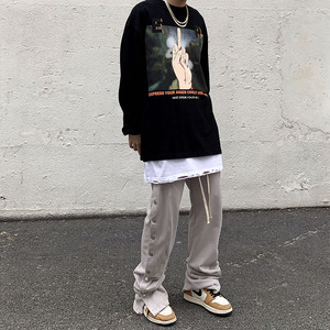<b>Men</b>’s Stylish <b>Baggy</b> Pants Loose Relaxed Fit Casual Trousers with Wide Leg Design Comfortable Everyday Streetwear Bottoms - Product Image 5