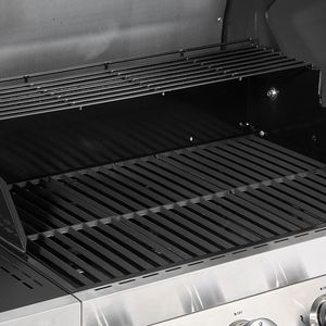 Griglia a Gas Propano con 4 Bruciatori, Area di Cottura di 425 Pollici Quadrati, Griglie in Acciaio al Carbonio Smaltato, 52.000 BTU per Giardini Esterni - Product Image 6
