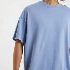 T-shirt surdimensionné professionnel pour hommes en coton, vêtements de fitness avec impression de logo personnalisé, design uni, qualité de gros - Product Image 6