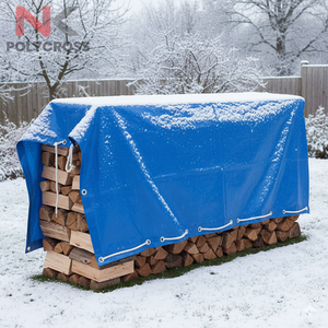 Housse de protection pour bûches de bois de chauffage, imperméable, résistante aux UV, pour stockage extérieur, anti-poussière, coupe-vent, protection robuste - Product Image 4