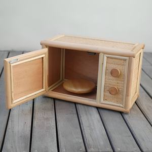 Ecológico niños juguetes hornos de ratán lindos juguetes de cocina conjunto modelo de horno de mimbre para el juego de cocina del bebé - Product Image 6