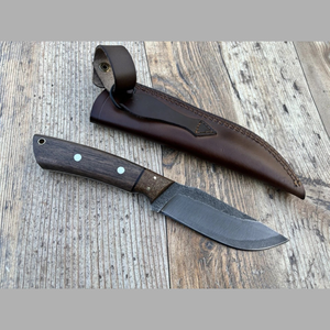 Couteau à lame fixe de qualité industrielle Pasha Enterprises pour le bushcraft, finition forgée, lame en acier inoxydable, manche en bois dur, OEM - Product Image 1
