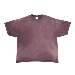 เสื้อยืดผู้ชายลายกรดฟอกสีผ้าคอตตอนเนื้อนุ่มสบายเหมาะสำหรับใส่ไปทุกวันแนวสตรีทและสไตล์ลำลอง - Product Image 5